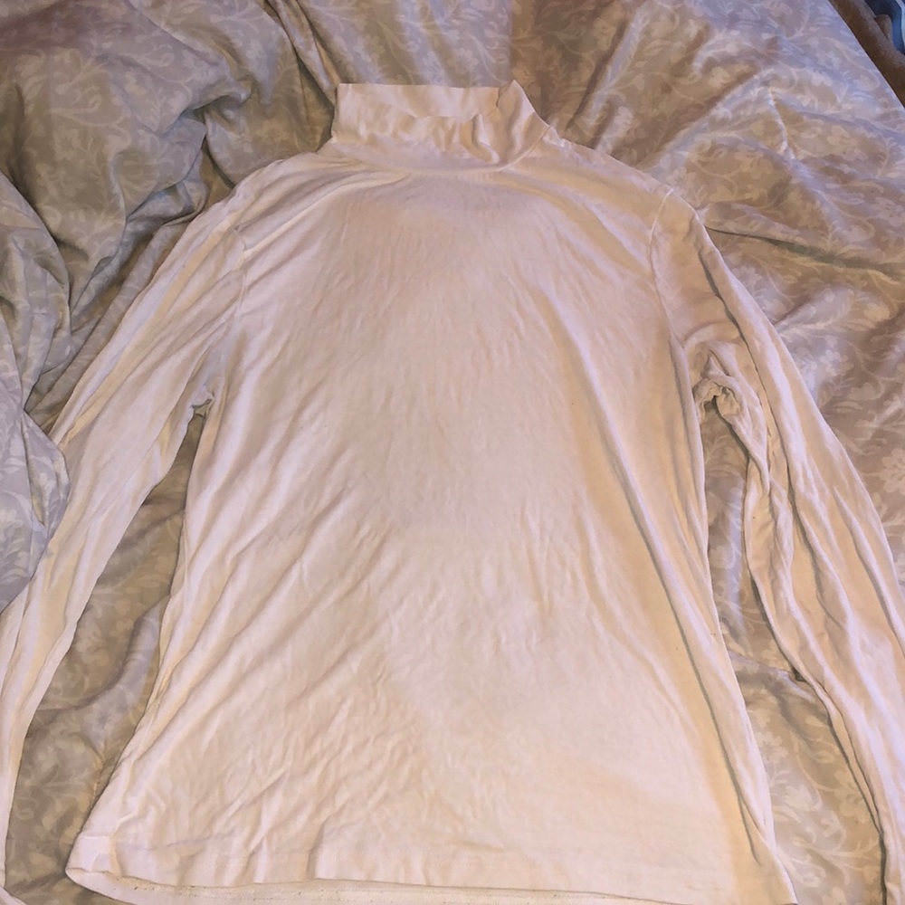 White Tall SHEIN Turtleneck